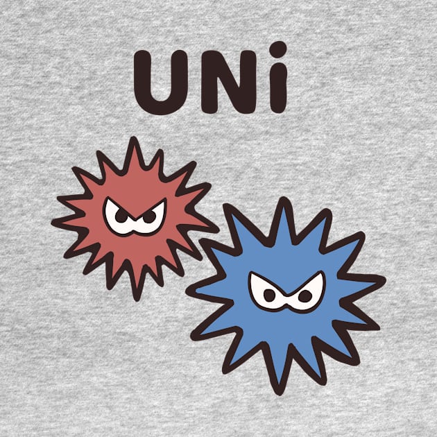 UNI - Cryptic Nihongo - Cartoon Sea Urchins with Japanese by zueniverse